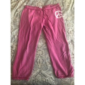 PINK Cropped Sweatpants